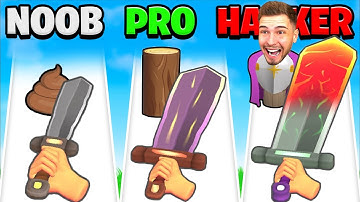 NOOB vs. PRO vs. HACKER in Sword Melter!
