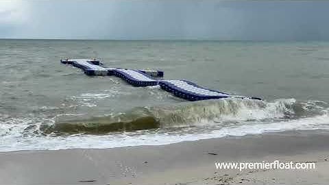 Premierfloat HDPE modular pontoon floats in extreme sea condition