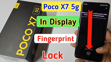 Poco x7 5g in display fingerprint lock /Poco x7 5g me fingerprint lock kaise lagaye/fingerprint lock