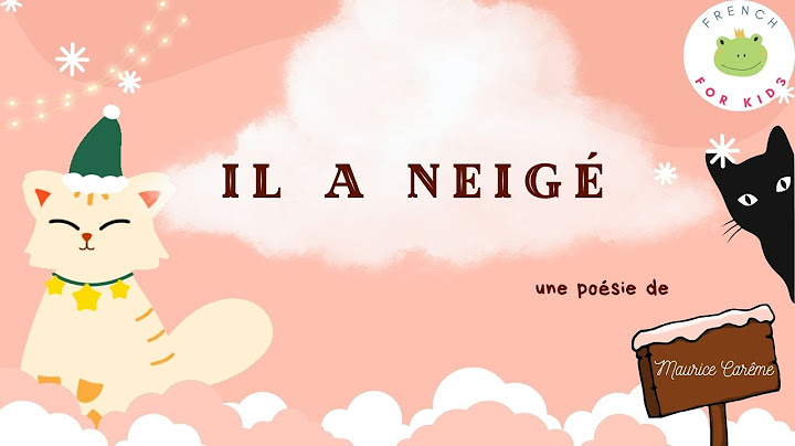 Il a neigé - poésie de Maurice Carême