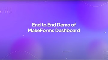 Getting Started with MakeForms