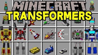 Minecraft TRANSFORMERS MOD! | BECOME OPTIMUS PRIME, JETS, CARS, & MORE! | Modded Mini-Game