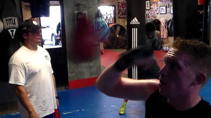 Johnny Determan on speed bag