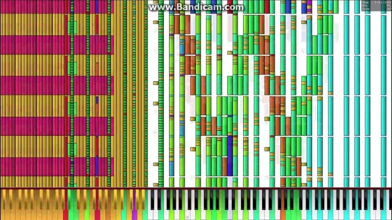 [Black MIDI] Bad Apple!! Extended 489,000 Notes (489k) (merged by CBMT)