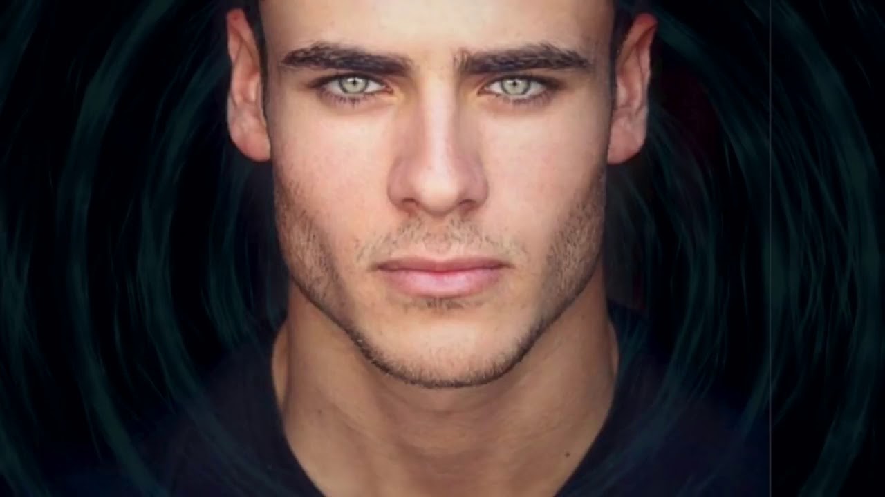 10. Blue-Eyed Male Model with White Hair and Chiseled Features - wide 4