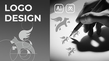 Logo-ontwerp met cirkelraster: iconische logo