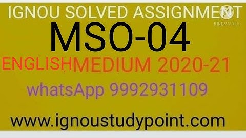 Mso 4 hindi medium solved assignment 2020-21 // 9992931109 whatsApp for pdf