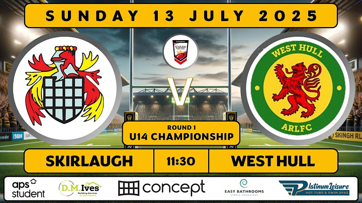 Live Round 1 - Championship Match  - Skirlaugh vs West Hull U14s