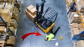 Top 10 Etremely IDIOTS DANGEROUS Driving FORKLIFT Fails Compilation  Forklift Disaster Failure
