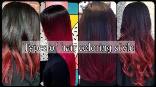 Types of hair coloring style with name//Trendy Hair //Sri fashion's officials