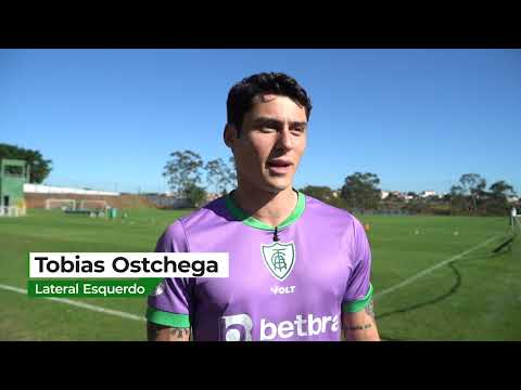 Primeiros passos e as primeiras palavras de Tobias Ostchega como jogador do Coelhão | Coelho TV