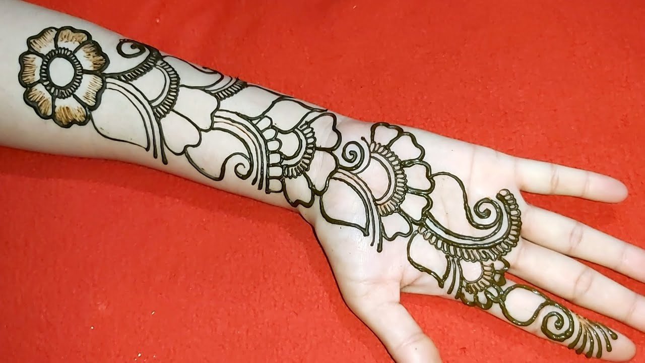 Most Beautiful Arabic Full Hand Mehndi For Hand / Easy Simple ...