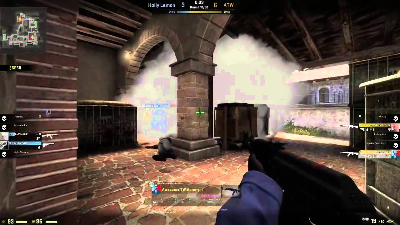 Awesome TeamWork vs Holly Lemon  - 1/4- (CS:GO Gamers League Tournament!)