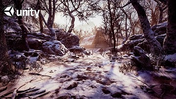 Create a Beautiful Snowy Environment Scene using Unity HDRP | Speed Level  Art