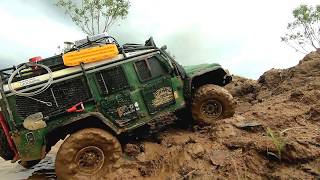 RC car : TRX4 Defender Offroad bashing 1/2(After rain).