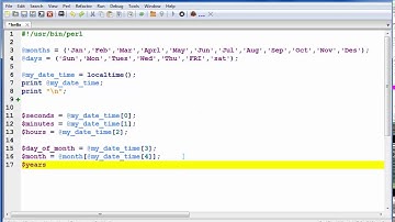 perl tutorial NO 38 date & time