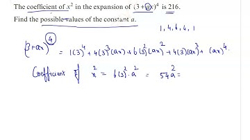 Chapter 6#Binomial expansion# Exercise 6A#Problem 4#The coefficient of x^2 in the expansion of