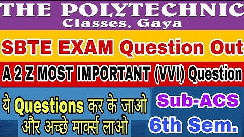 A 2 Z MOST Important Question Solution || Advance Communication System || 6th Sem. | By-Abhishek Sir