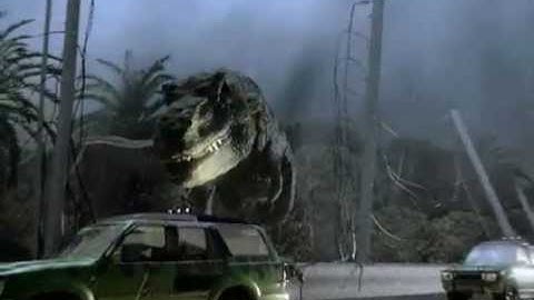 Jurassic Park 3D T - Rex / Tyrannosaurus Rex Breakout Test Animation