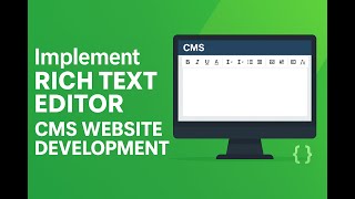 Implement Rich Text Editor in Your CMS Website | Web Development Tutorial