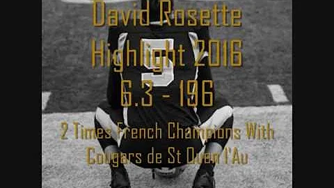 David Rosette #5 Football Highlight 2016
