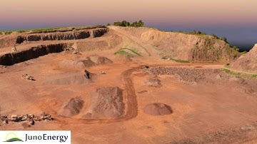 Quarry UAV survey with 3d model textured mesh and volumetric measurement