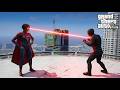 GTA 5 - Supergirl ( The Flash Movie ) Vs. Black Noir