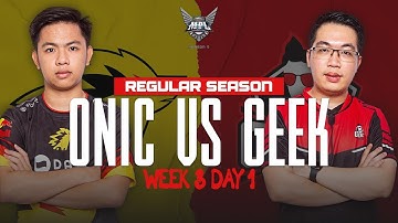 ONIC vs. Geek Fam | MPL S5 Week 3 Day 1