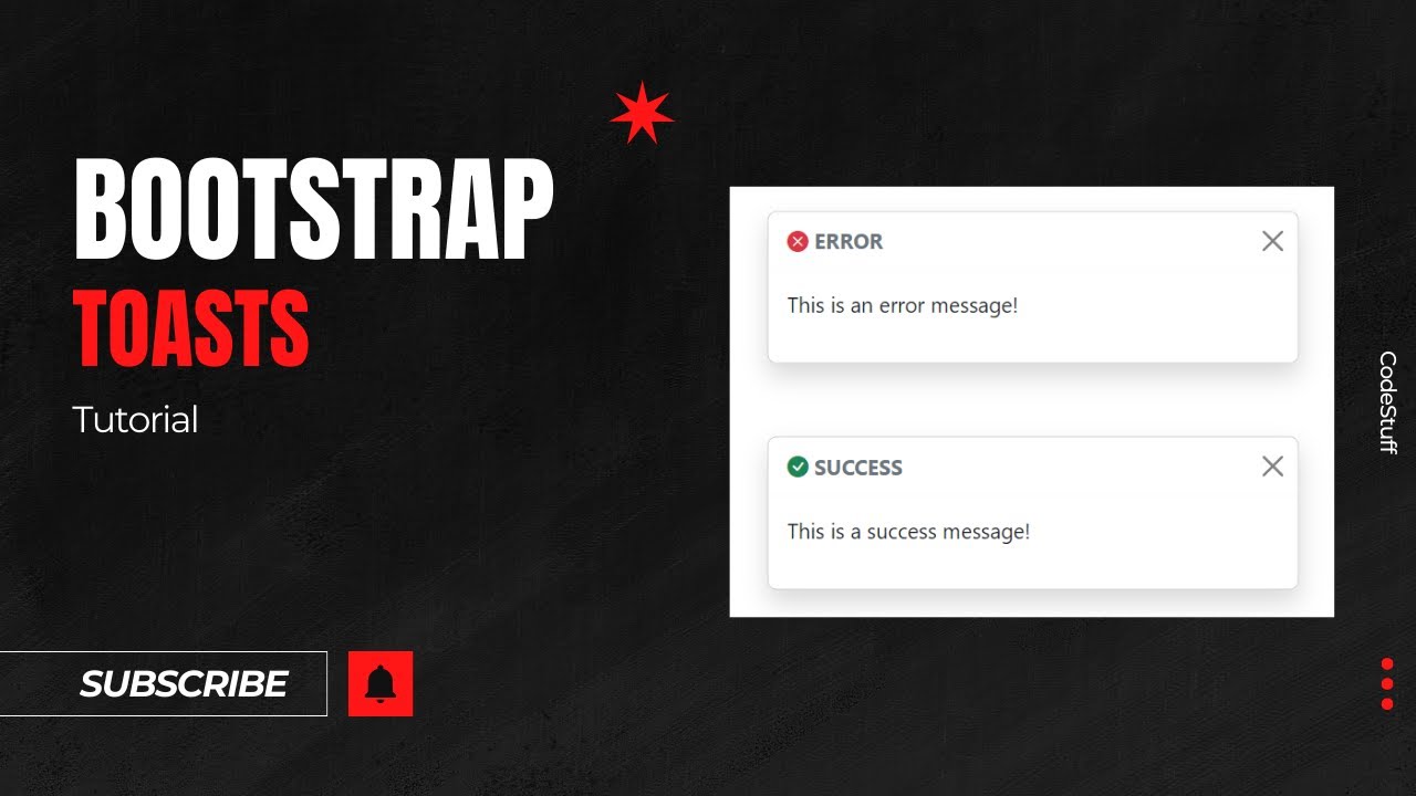 How to make Bootstrap Toasts | Tutorial - YouTube