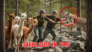 Fearless Heroes Save Innocent Alpacas from Ferocious Lynx Attack
