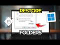 How To Restore Missing Downloads Folder In Windows 11 | Tutorial 2026