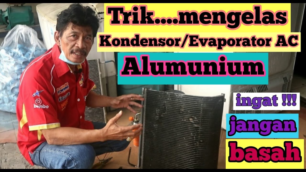 Хитрость заключается в сварке алюминиевого конденсатора или испарителя кондиционера.