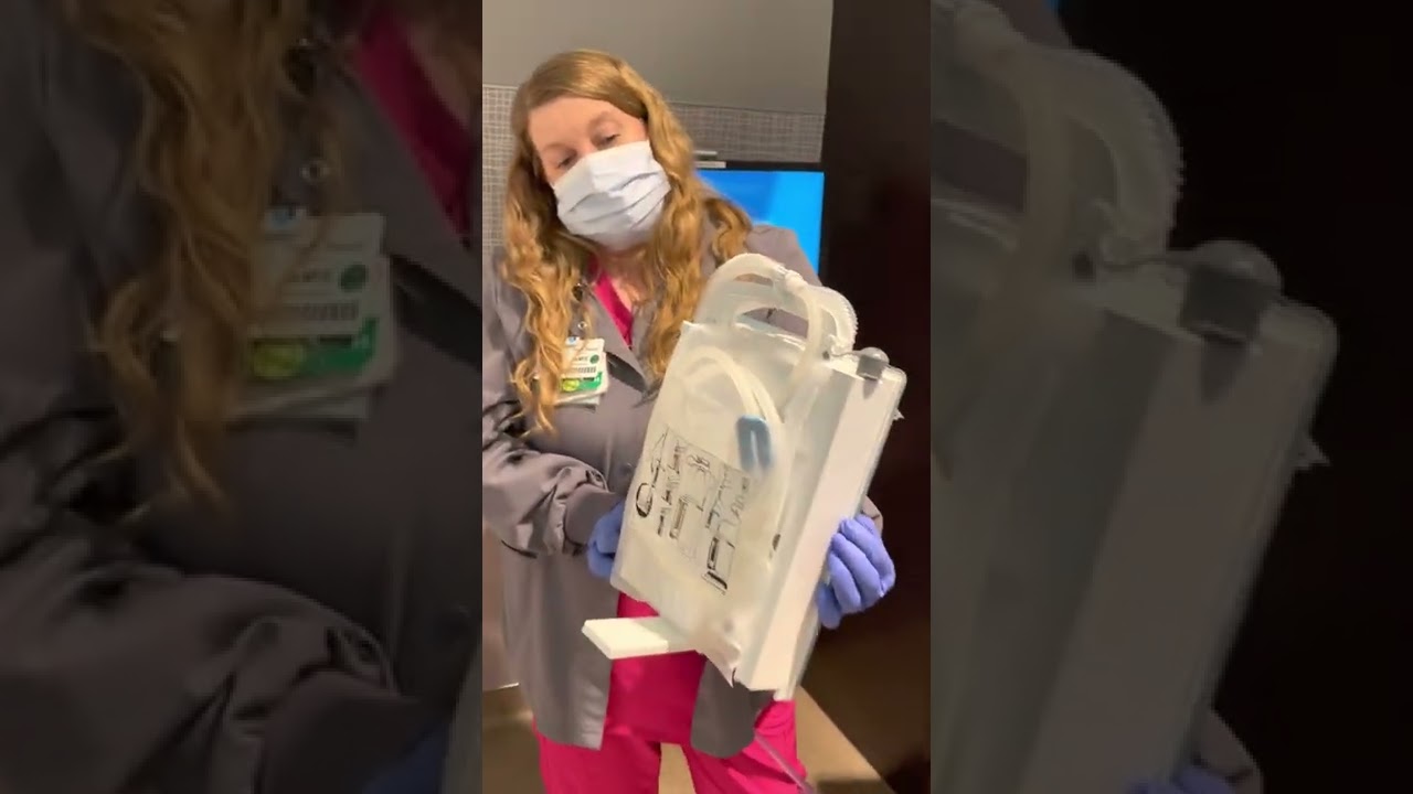 Neonatal Chest Tube Drainage System Setup