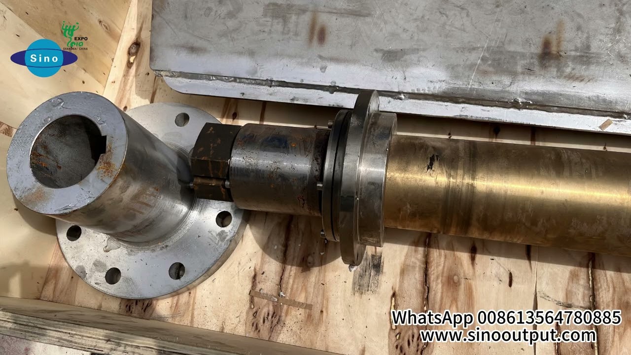 Sinooutput stainless steel rudder blade and copper tube rudder shaft.