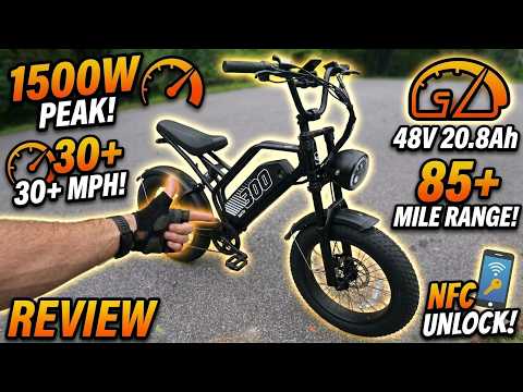 V300 Moped Style Fat Tire E-Bike (Walkthrough/Ride Test)
