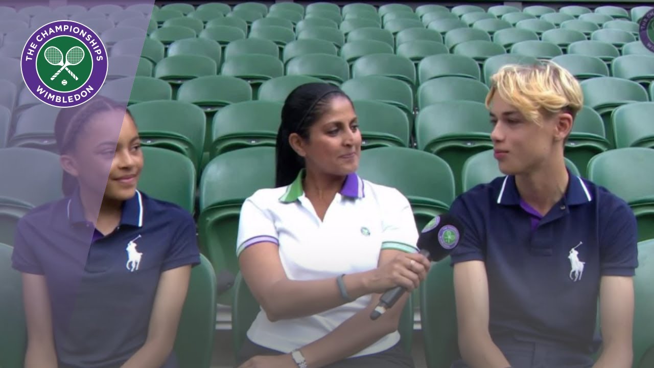 Karthi Gnanasegaram Chats To Ball Boys And Girls At Wimbledon 19 Youtube