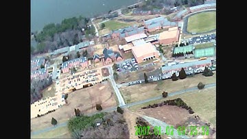 Onboard video Multiplex RC FunCub high over Saint Marys College