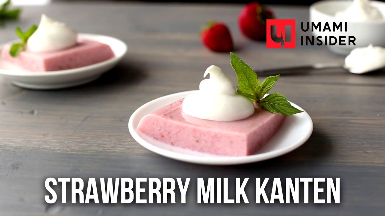 Strawberry Milk Kanten YouTube