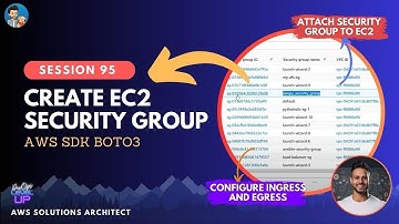 EP-95 | How to Create VPC Security Group and attach to EC2 instance Python 3 Boto3 | Automate AWS