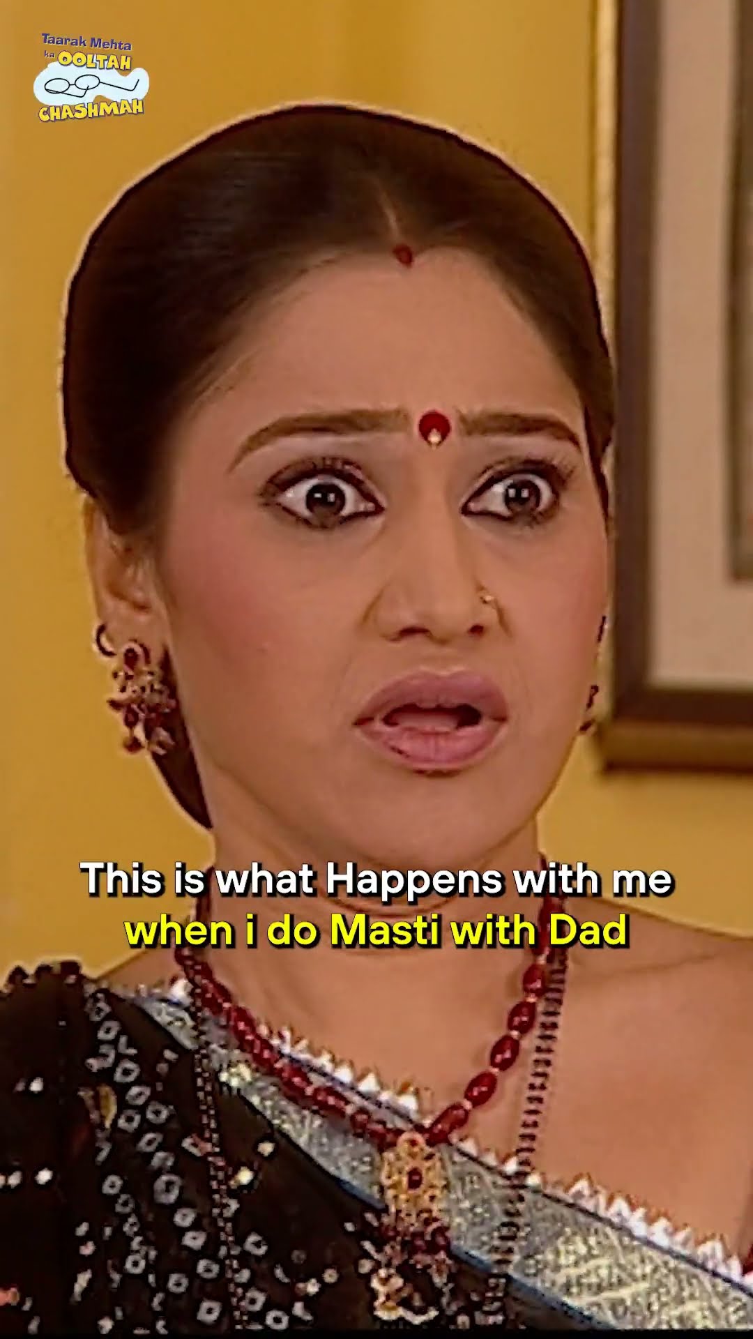 This is what Happens with me when i do Masti with Dad #tmkoc #comedy #relatable #shorts #comedyvideo