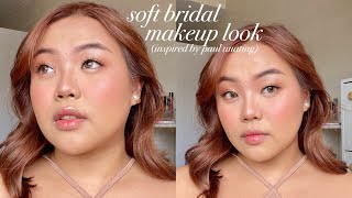 SOFT BRIDAL MAKEUP LOOK for weddings, debuts & picture taking. | inspired by paul unating.