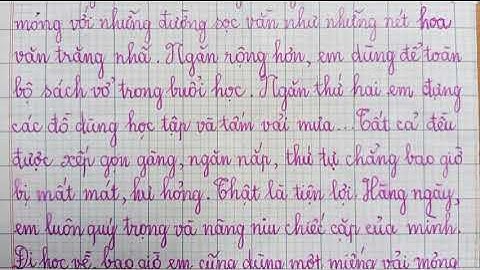 Tập làm văn: Tả chiếc cặp sách của em (lớp 4 cũ)