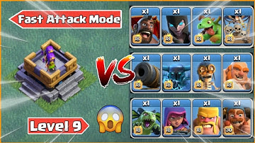 Fast Attack Archer Tower VS All BH-Troops || Clash Of Clans