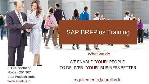 SAP BRFPlus Training Video| To teaches the concept of BRFplus SAP |Sample Video