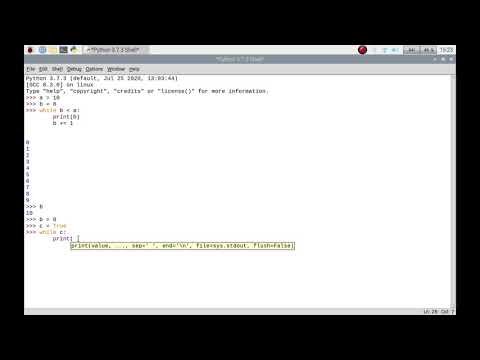 How to use while loops in Python3 IDLE on your Raspberry Pi Raspbian, Raspberry Pi OS or Linux.