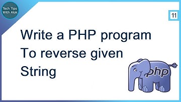 Write a PHP program to reverse given string.