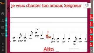 Video thumbnail of "Je veux chanter ton amour, Seigneur - Communauté d'Emmanuel - Harm: A. Cazade - Alto"