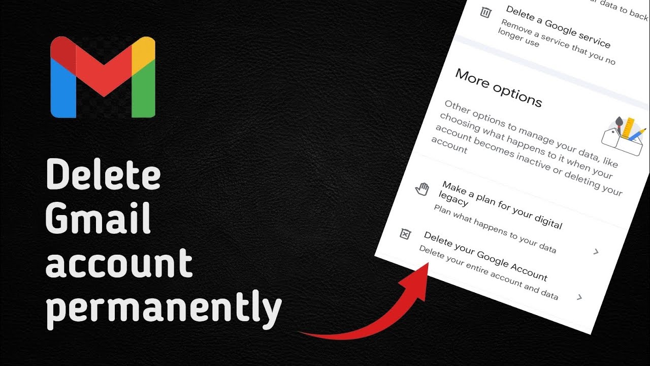 How to Delete Gmail Account | Delete your Gmail Account permanently ...