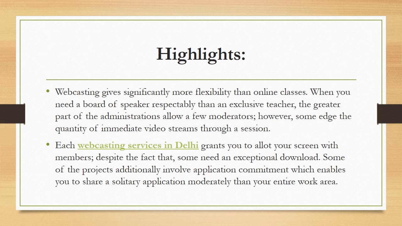 Why go for webcasting services in India