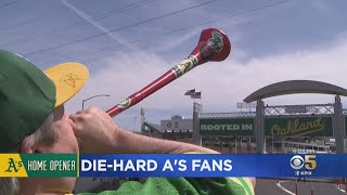 Die-Hard A's Fans Come Out For Season Opener